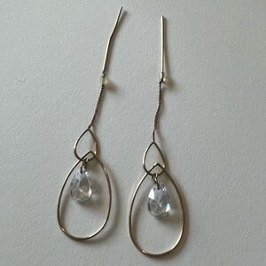 Elegant Gold Teardrop Earrings